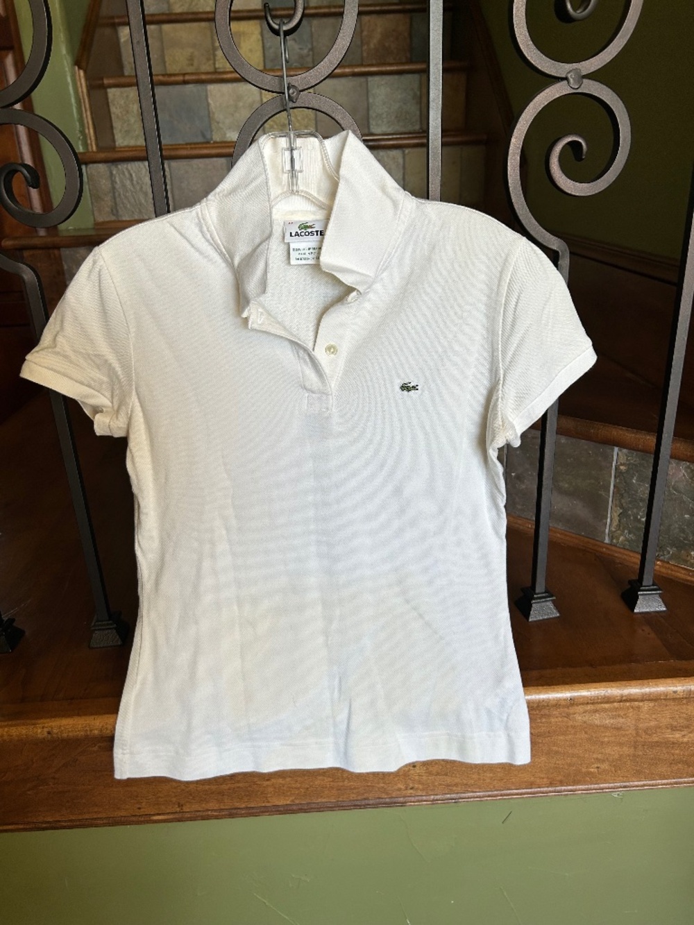 Lacoste white polo